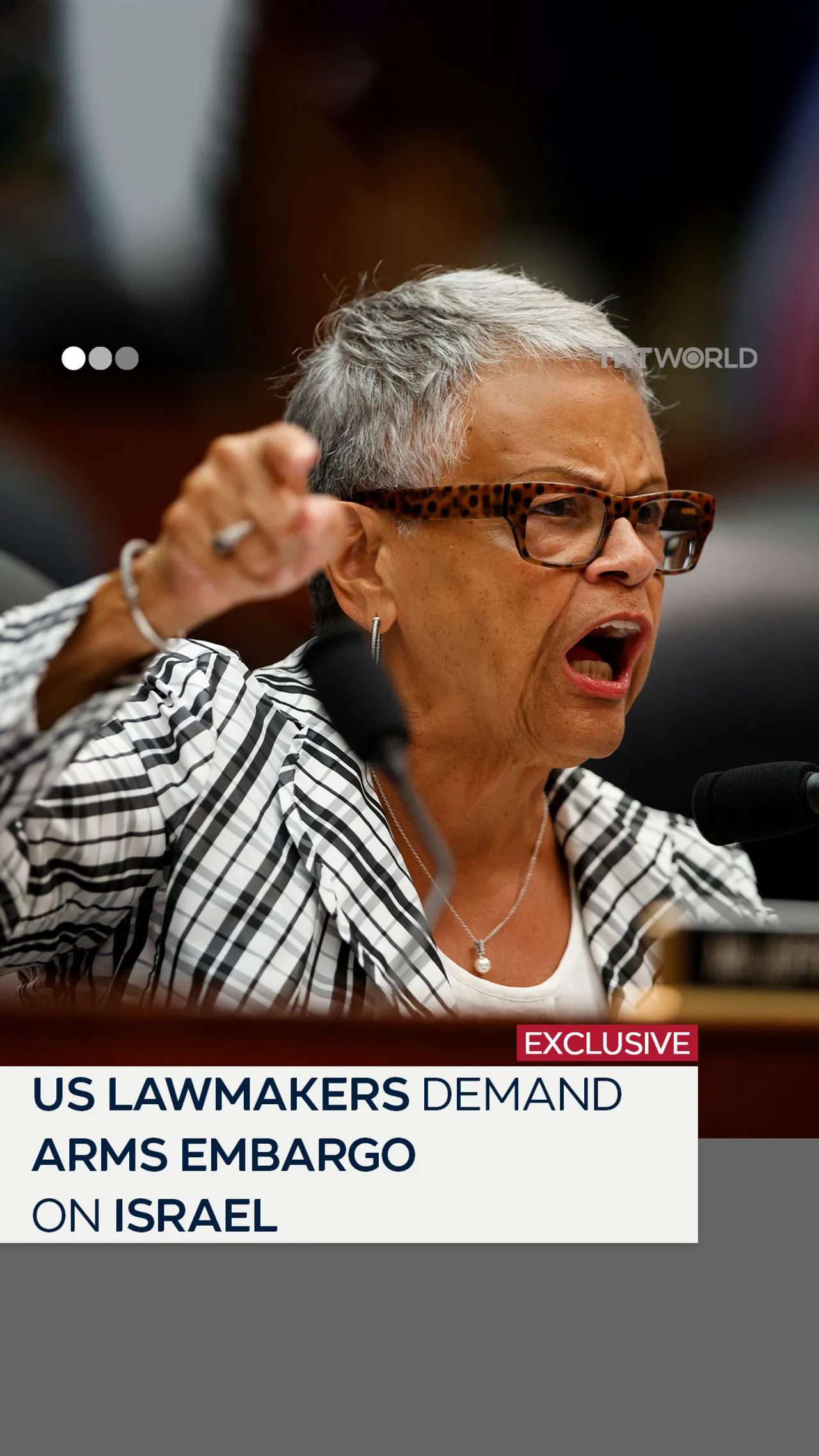 US lawmakers demand arms embargo on Israel